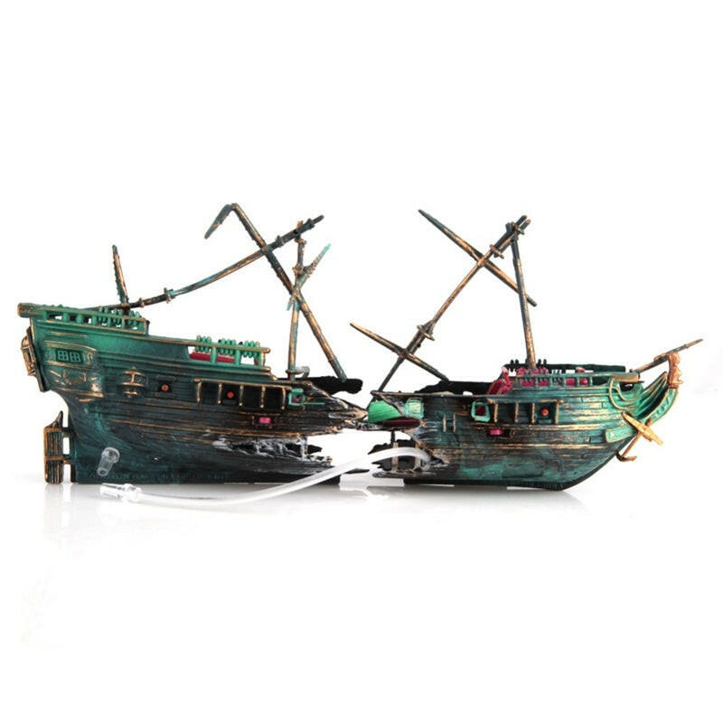 Fish Tank Aquarium Pirate Ship