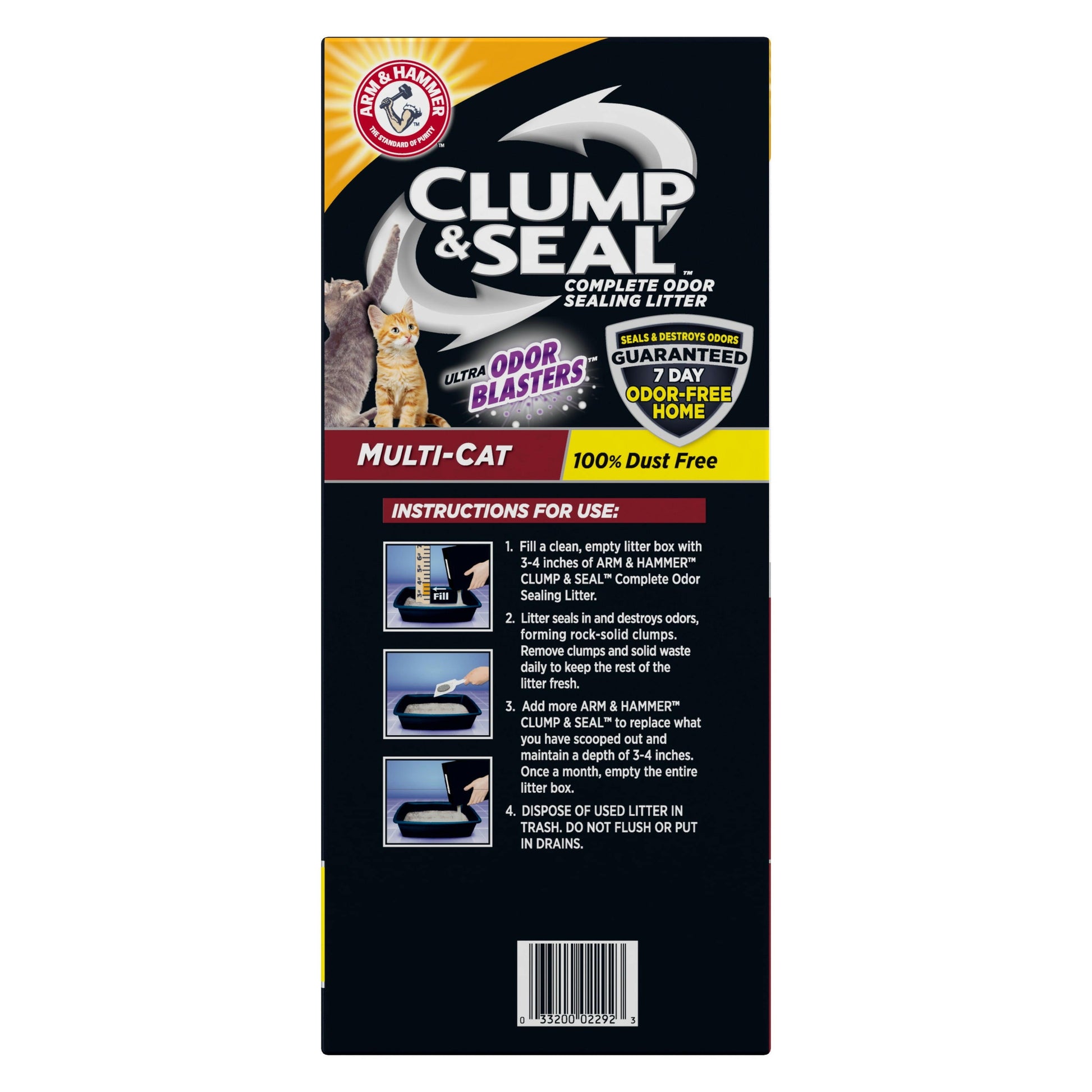 Multi-Cat Complete Odor Sealing Clay Clumping Cat Litter, 28 Lb