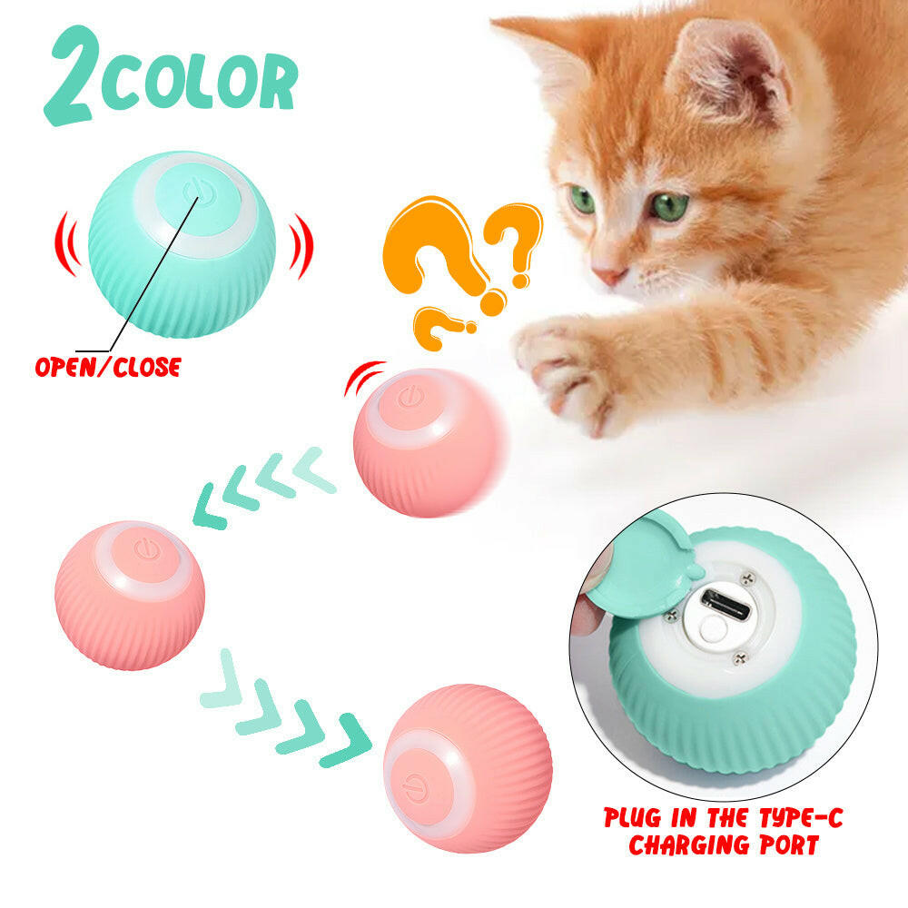 Cat Gravity Intelligent Rolling Ball Tease Toy | Automatic Fun