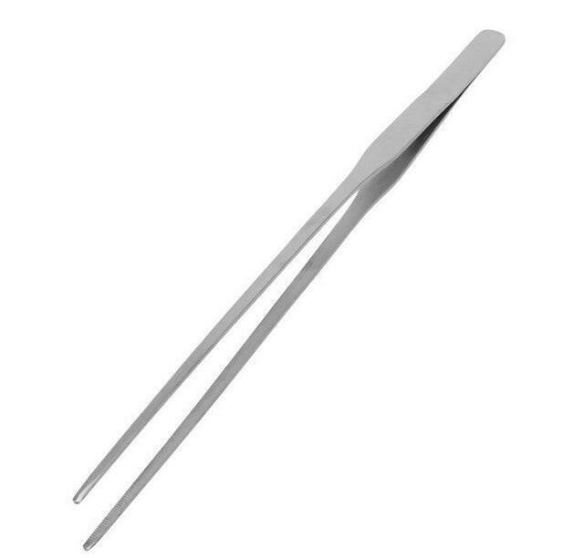 Curved Aquarium Tweezers - Stainless Steel.