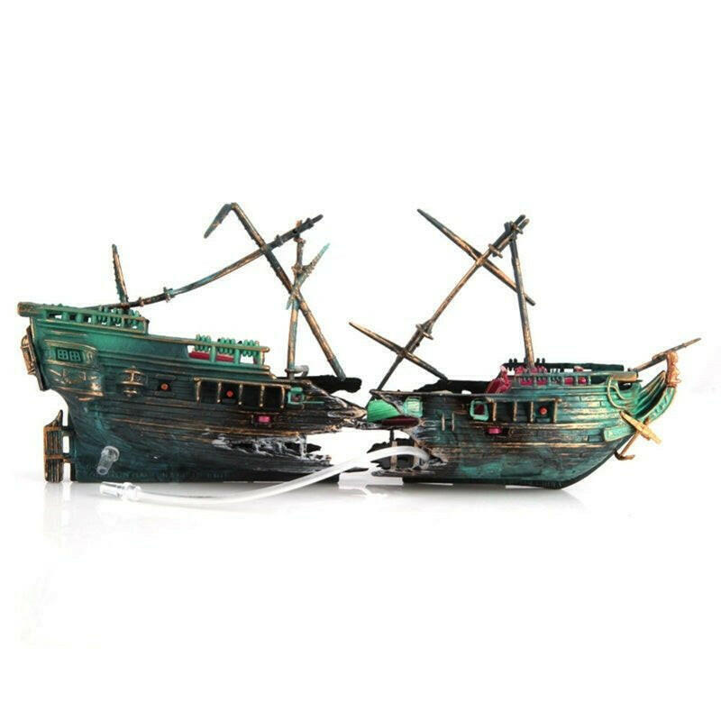 Fish Tank Aquarium Pirate Ship.