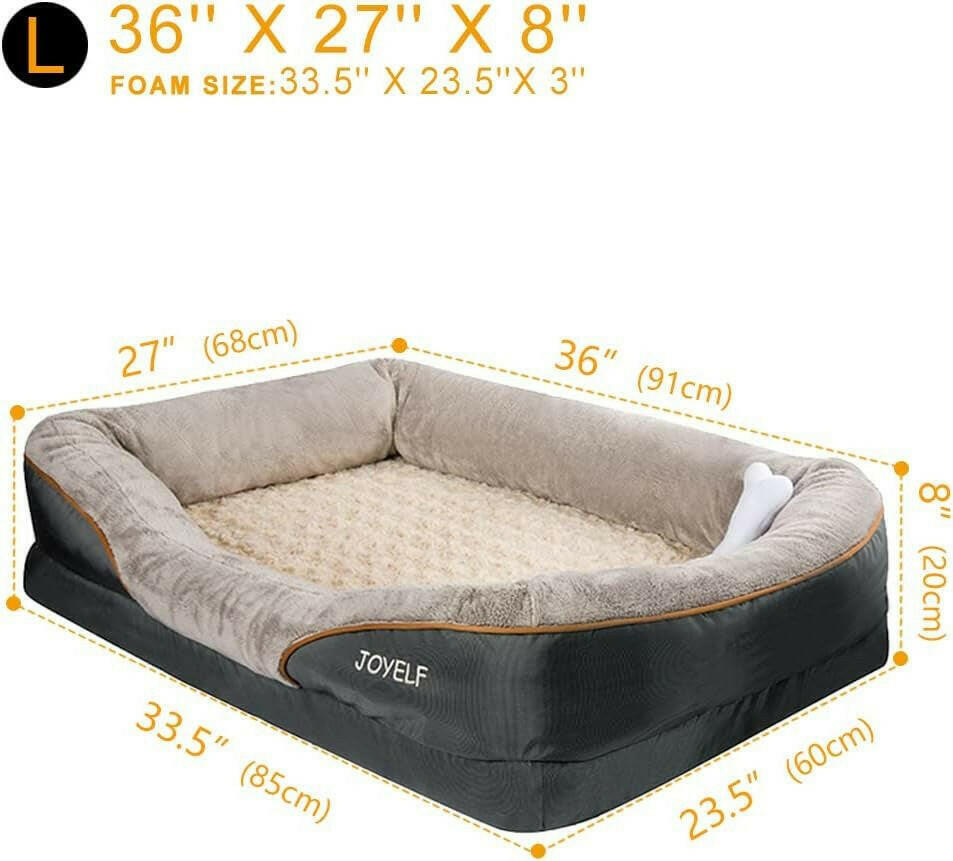 Large Memory Foam Dog Bed.