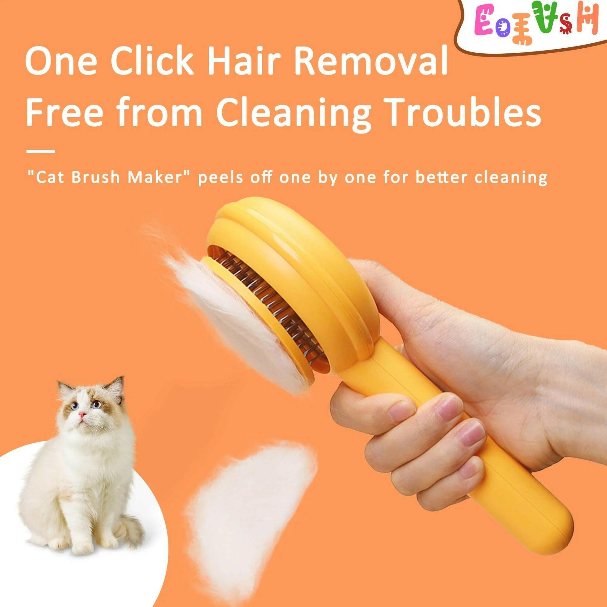 Pet Self Cleaning Slicker Brush.