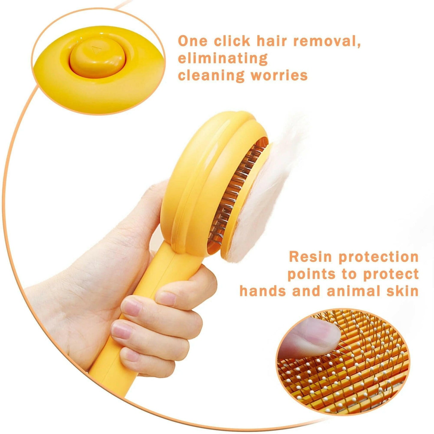 Pet Self Cleaning Slicker Brush.