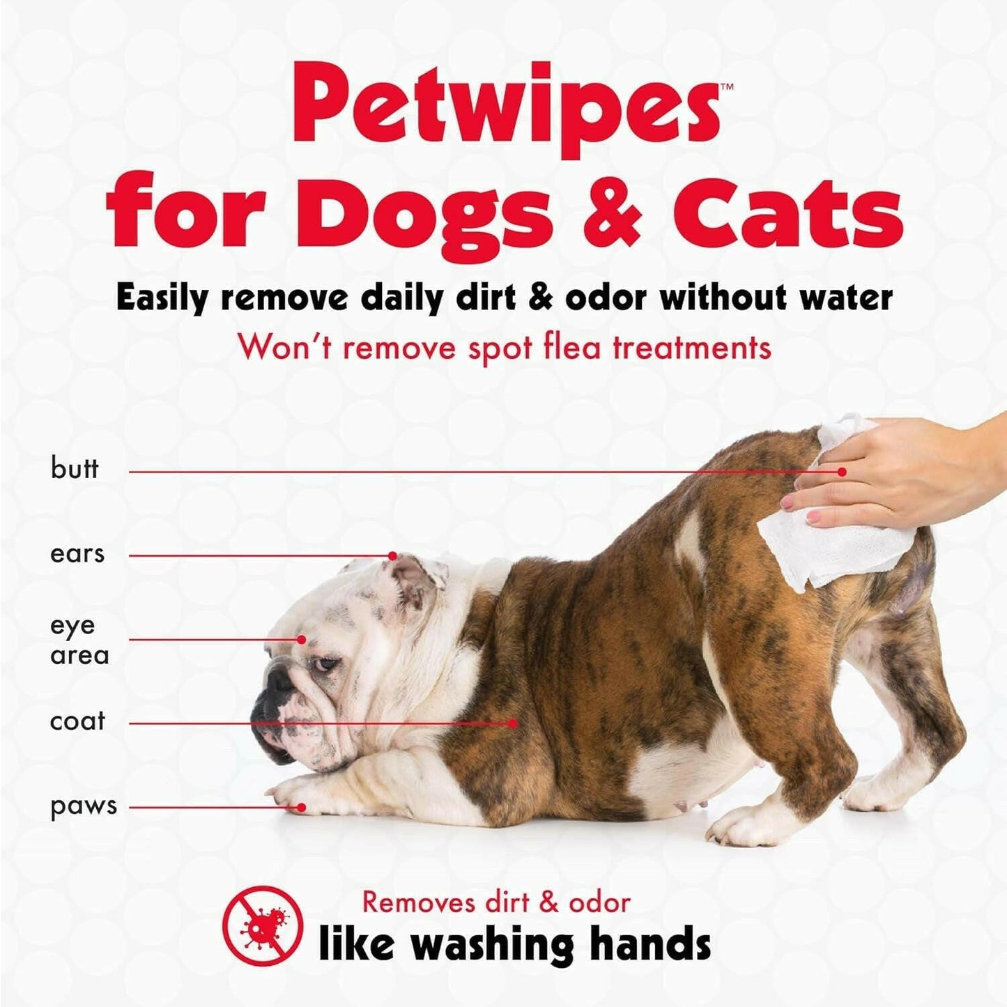 Pet Wipes for Dogs and Cats.