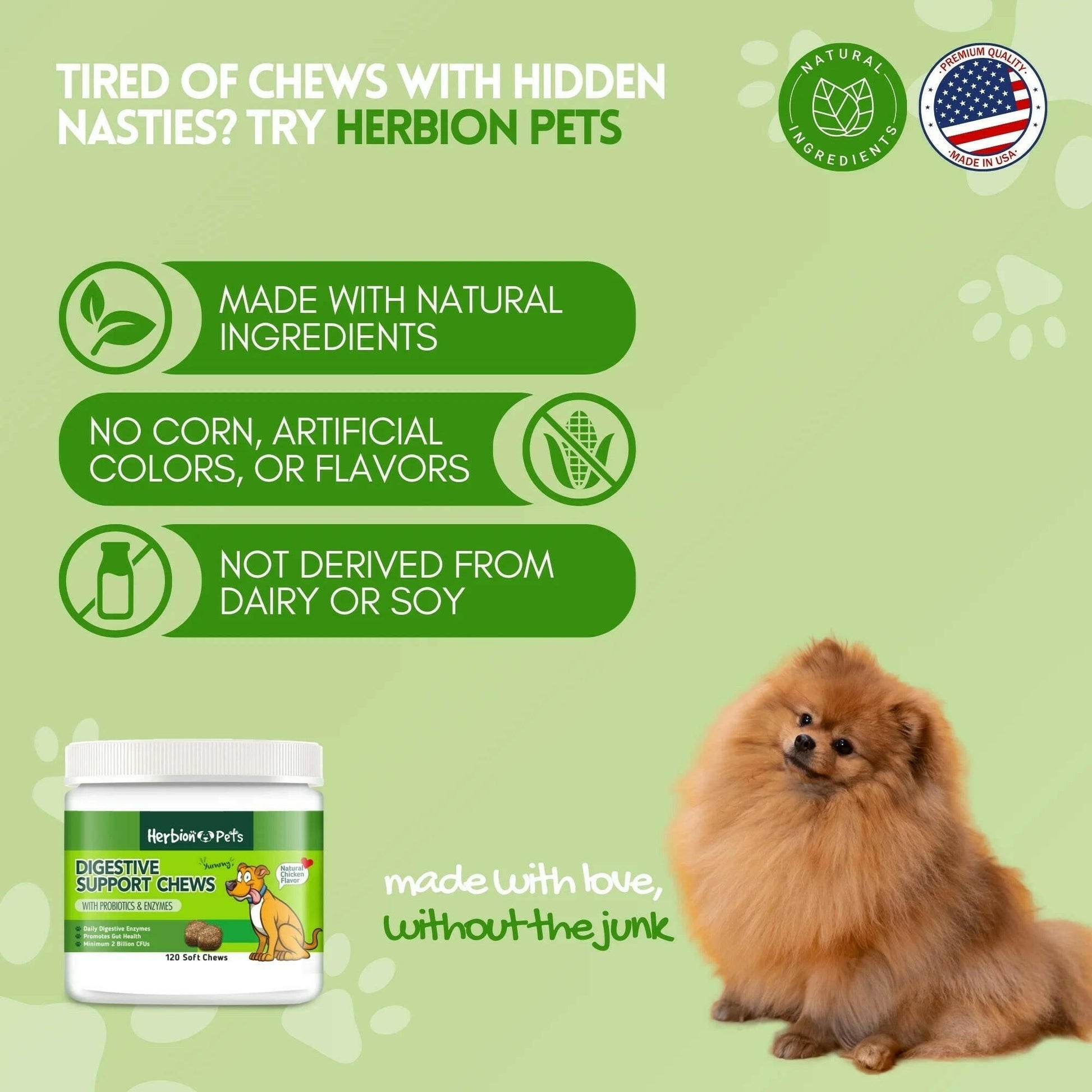 Pets Digestive Support Chews.