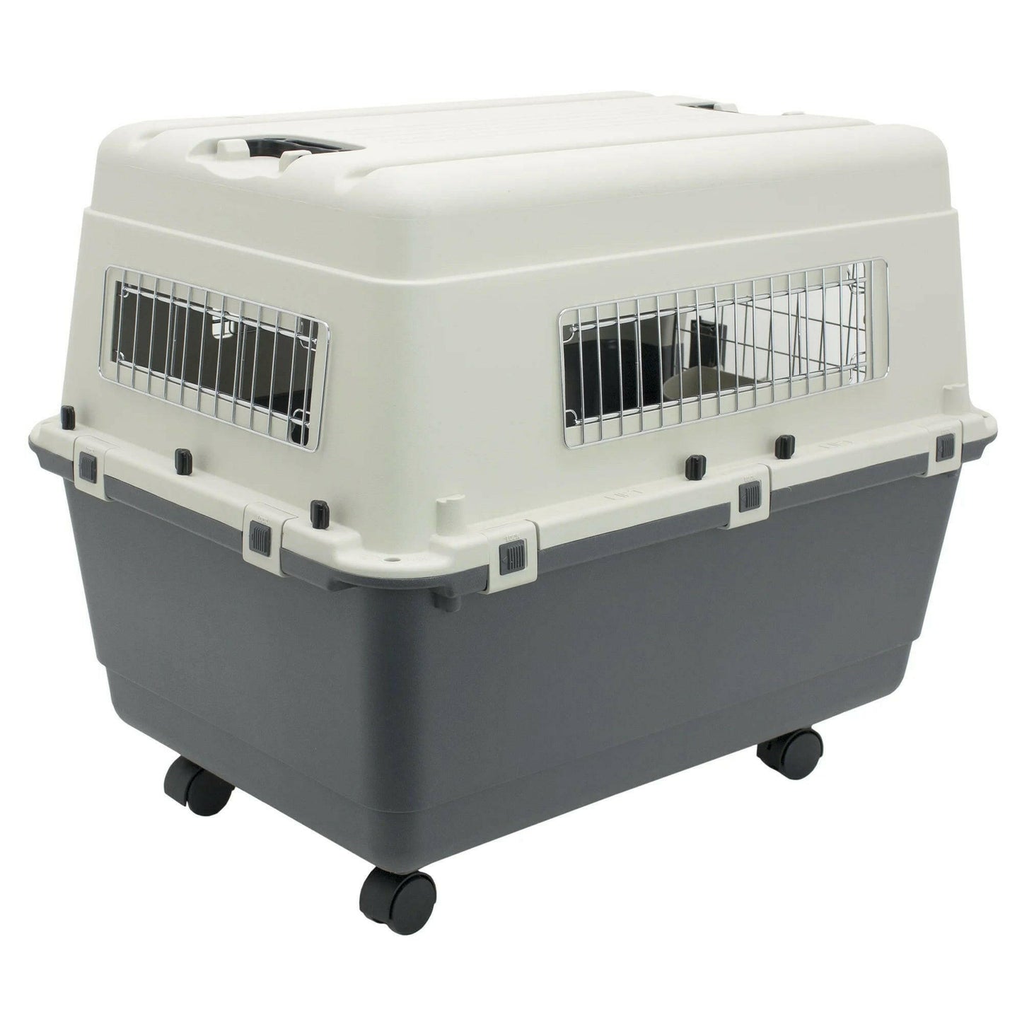 Plastic Dog IATA Airline Approved Kennel Carrier, Large.