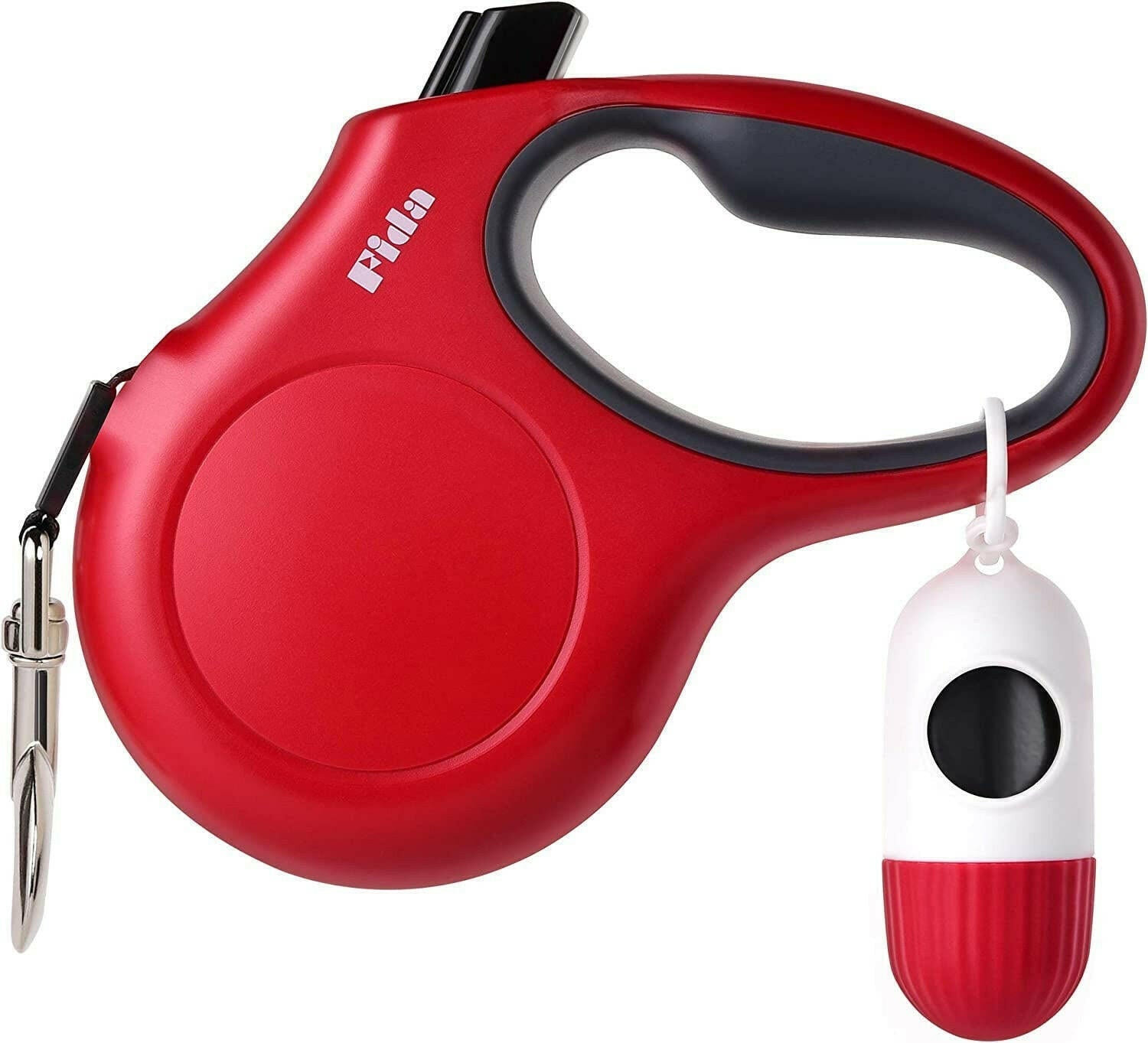 Retractable Dog Leash with Dispenser and Poop Bags.