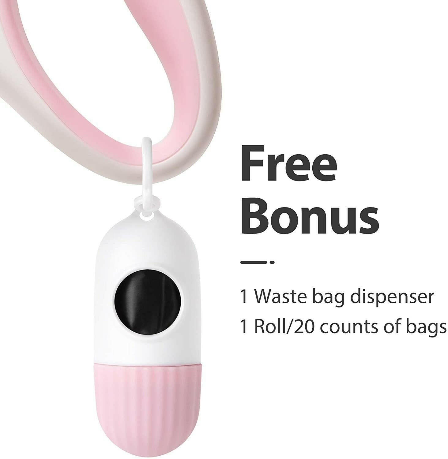 Retractable Dog Leash with Dispenser and Poop Bags.