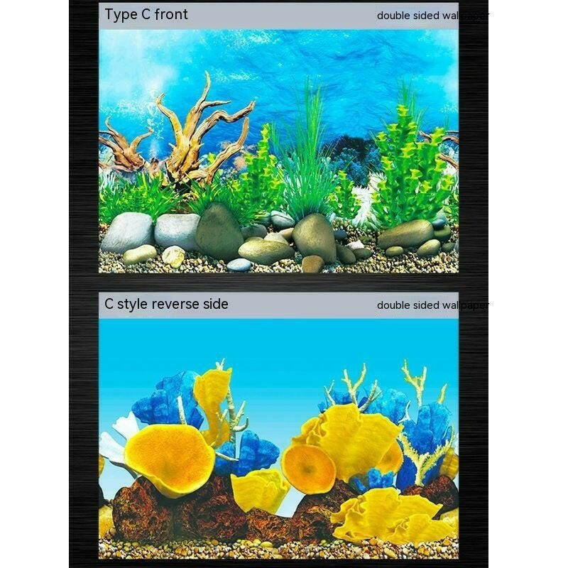 Underwater World Aquarium Decorative Wallpaper.