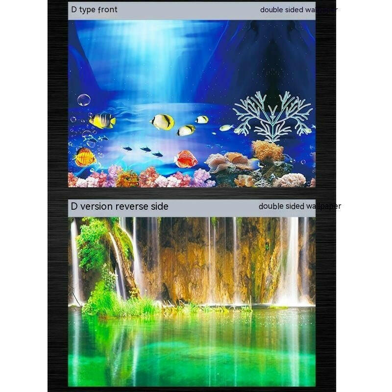 Underwater World Aquarium Decorative Wallpaper.