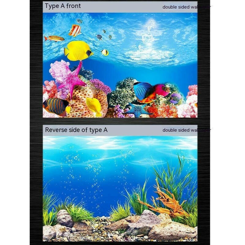 Underwater World Aquarium Decorative Wallpaper.