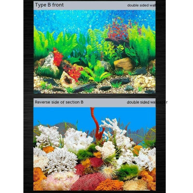 Underwater World Aquarium Decorative Wallpaper.