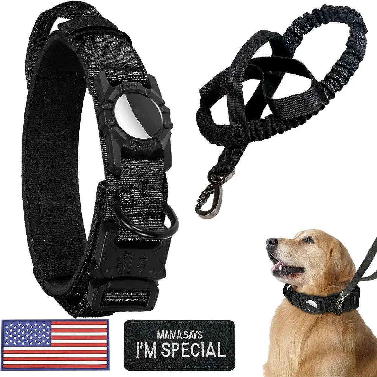 Waterproof Dog Collar Airtag Protective Cover Pet Collar.