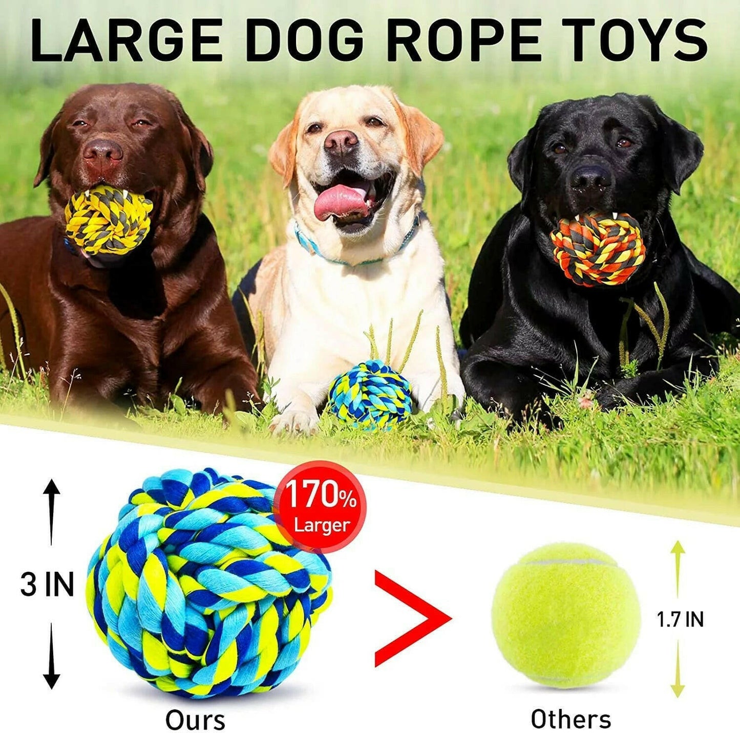 XL Dog Chew Toys for Aggressive Chewers.